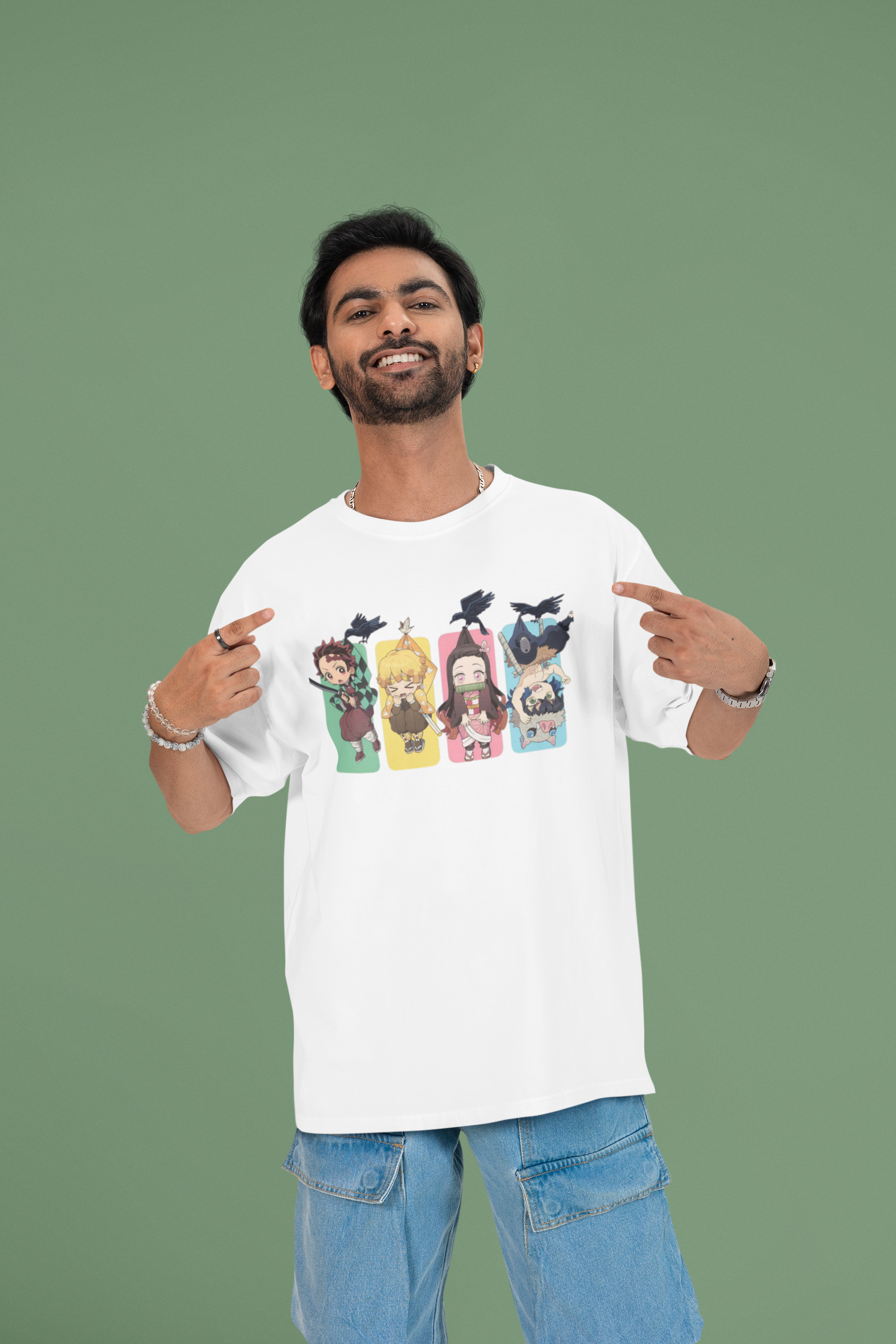 Unisex Oversized Classic T-Shirt_Demon Slayer